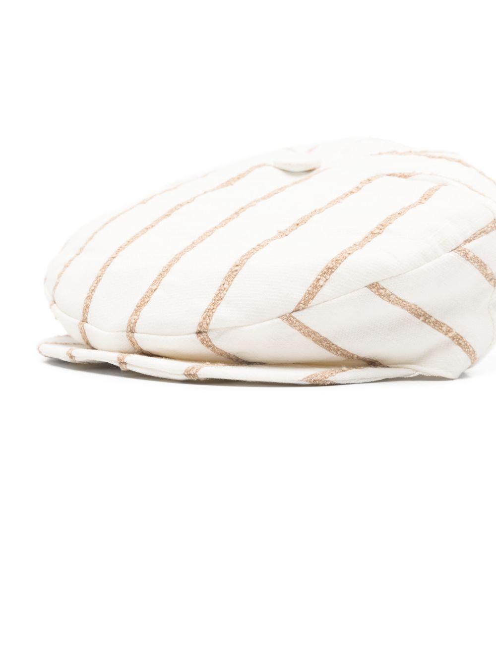 Cappello per neonato Colorichiari bianco con design a righe MN928412 4911 26 COLORICHIARI KIDS 