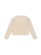 Cardigan Giselle per bambina Molo beige con bottoni in madreperla 2S25K302 5410 MOLO 