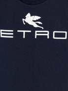 T-shirt per bambino Etro Kids blu navy con dettaglio logo GY8Q11 Z3672 617 ETRO KIDS 