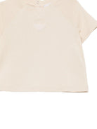 T-shirt per neonato Emporio Armani Kids beige con logo Aquila sul davanti EB001070 AF13715 U1156 EMPORIO ARMANI KIDS 