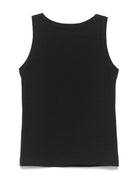 Canotta per bambina John Richmond Junior nero con logo in strass RGP25133CN BLACK JOHN RICHMOND JUNIOR 