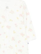 Tutina per neonati Petit Bateau bianca con stampa floreale A0FGZ 02 PETIT BATEAU KIDS 