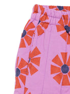 Pantaloni per bambina Bobo Choses rosa con stampa a fiori B225AC086 511 BOBO CHOSES 