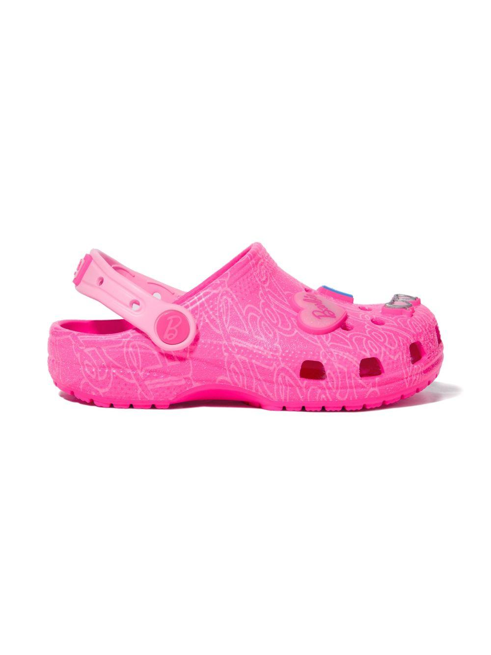 Clogs Classic x Barbie per bambina Crocs kids fucsia con dettaglio Barbie 211406 MLT CROCS KIDS 