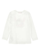 T-shirt per bambina Disney x Monnalisa bianco con stampa grafica Stitch 19F618 6013 0001 MONNALISA 