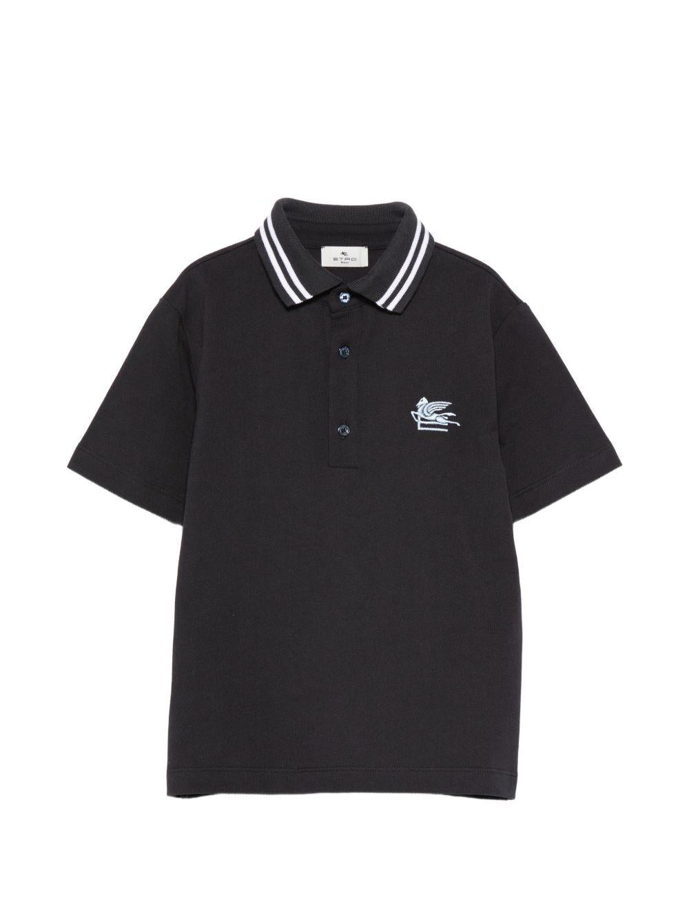 T-shirt per bambino Etro Kids blu con colletto stile polo GY8P11 Z2119 621 ETRO KIDS 