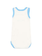 Set di tre body per neonati Petit Bateau bianco con bordi a contrasto A0FSL 00 PETIT BATEAU KIDS 