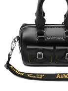 Borsa per bambina Dr. Martens Kids nera con tasche anteriori 41242001 BLACK Dr martens kids 