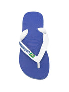 Infradito per bambino Havaianas Kids blu/bianco con logo sul davanti 4110850 2711 HAVAIANAS KIDS 
