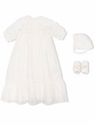 Abito battesimale per neonata Bonpoint bianco con cuffia e scarpine PEPARFUM 002 BONPOINT KIDS 