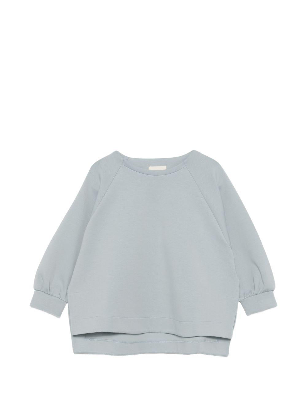Felpa per bambina Douuod Kids azzurra con orlo svasato DY4A20 Z3728 60D DOUUOD KIDS 