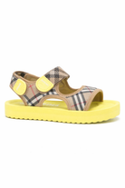 Sandali per bambino Burberry Kids beige con motivo Vintage Check 8118436 B9171 BURBERRY KIDS 
