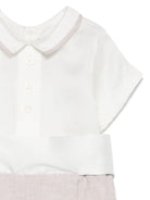 Tutina per neonato La Stupenderia beige con inserti CBPG51 D11 LA STUPENDERIA 