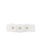 Fascia per neonata La Stupenderia bianca con applicazione fiori 2ABFA58 X01 LA STUPENDERIA KIDS 