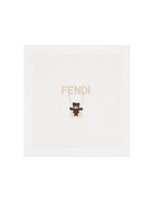 Coperta per neonati Fendi Kids bianca con motivo orsetto BUJ339 ST8 F0TU9 FENDI KIDS 