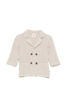 Cardigan per neonato Douuod Kids beige con revers a punta DZ2540 Z3404 107 DOUUOD KIDS 