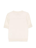 T-shirt per bambina Bonpoint beige con ricamo ciliegie S06GJUK00005 103 BONPOINT KIDS 