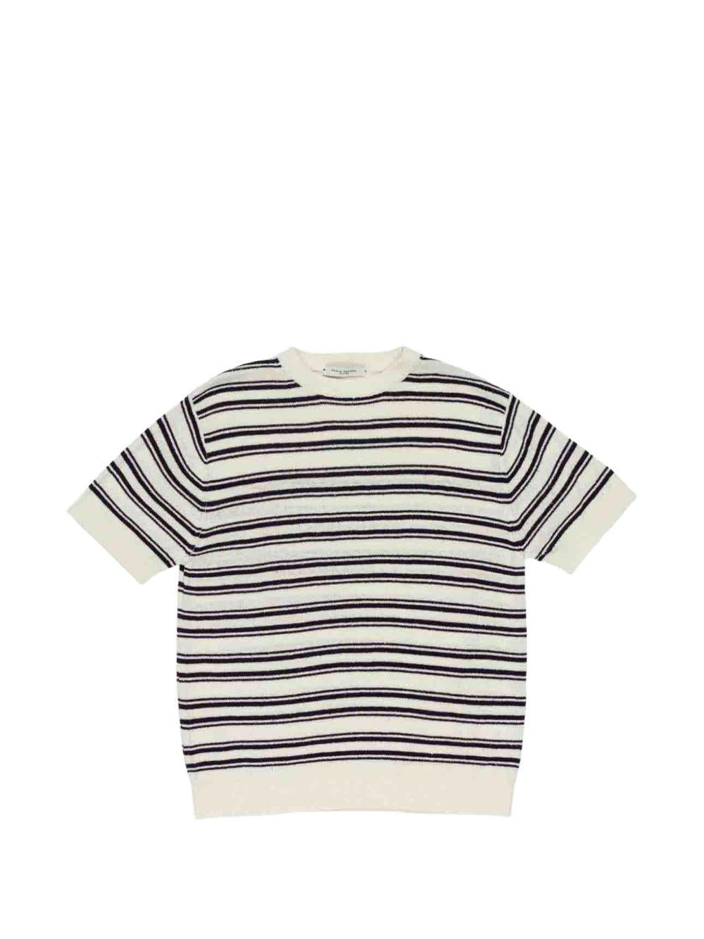 T-shirt per bambino Paolo Pecora Kids multicolore con design a righe PP4285 GE-BL PAOLO PECORA KIDS 