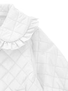 Giubbino per neonata Monnalisa bianca con design trapuntato 37G102 7027 0099 MONNALISA KIDS 