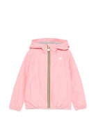Giubbino P.Lily per bambina K-Way Kids rosa con logo applicato colorato K2148NW Q28 K-WAY KIDS 