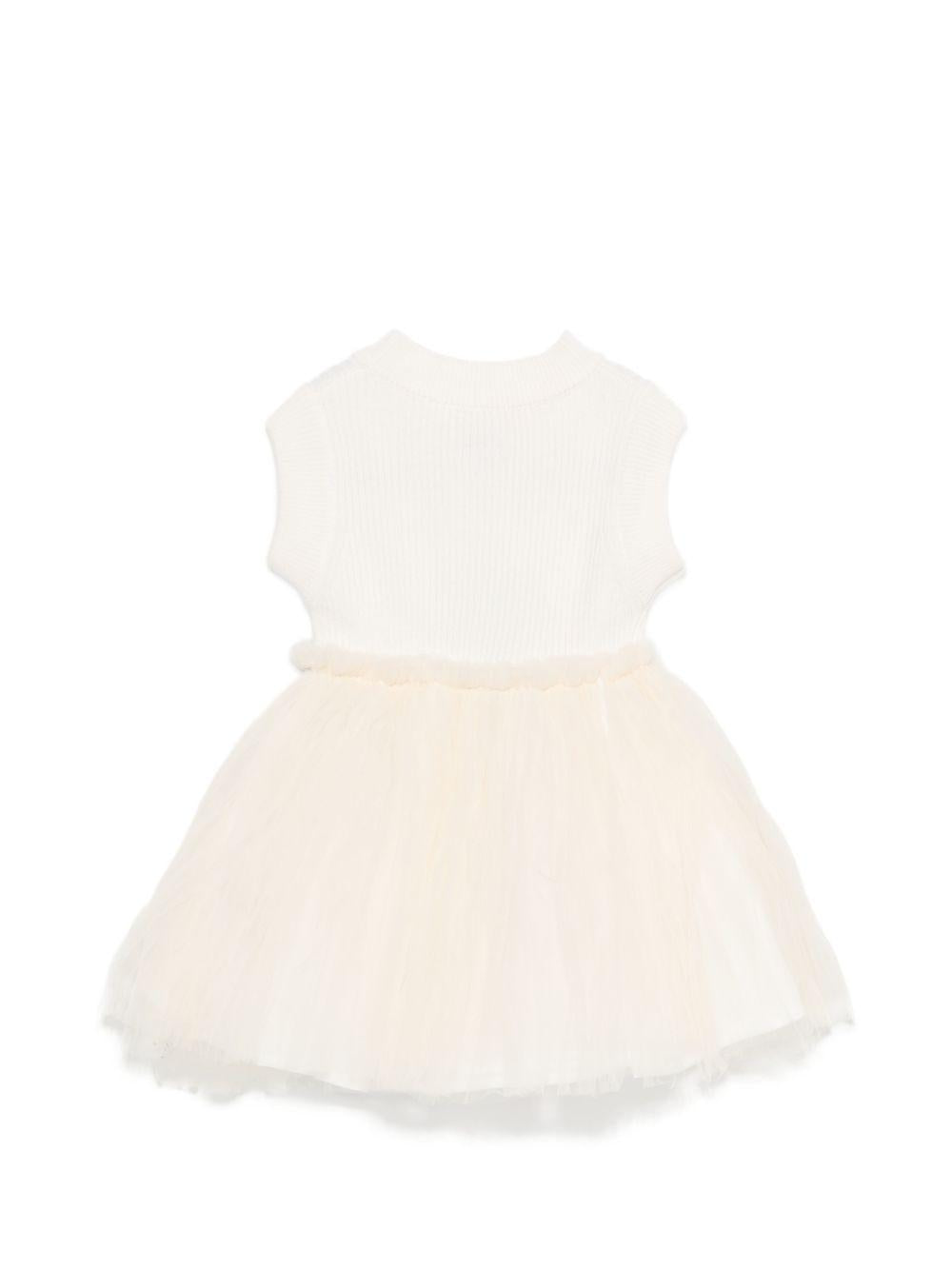 Abito per neonata Donsje beige con ruches 4114500 00002 DONSJE KIDS 