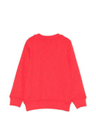 Felpa da bambino Moschino Kids rossa con stampa orsetti HVF08VLCA88 50109 MOSCHINO KIDS 