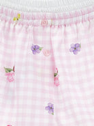 Shorts per bambina Monnalisa rosa e bianco a quadretti 11G409 7620 0090 MONNALISA KIDS 