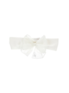 Fascia per capelli per neonata Monnalisa bianca con dettaglio fiocco 73G006 7133 0001 MONNALISA KIDS 