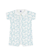 Tutina per neonati Petit Bateau beige con stampa Torre Eiffel all-over A0FEJ 01 PETIT BATEAU 