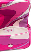 Borsa per bambina Emilio Pucci Junior fucsia con applicazione floreale PY0B18 K0284 570BC EMILIO PUCCI KIDS 