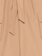 Pantaloni per bambina Balmain Kids marrone con cinta BY6B90 B0094 116 BALMAIN KIDS 