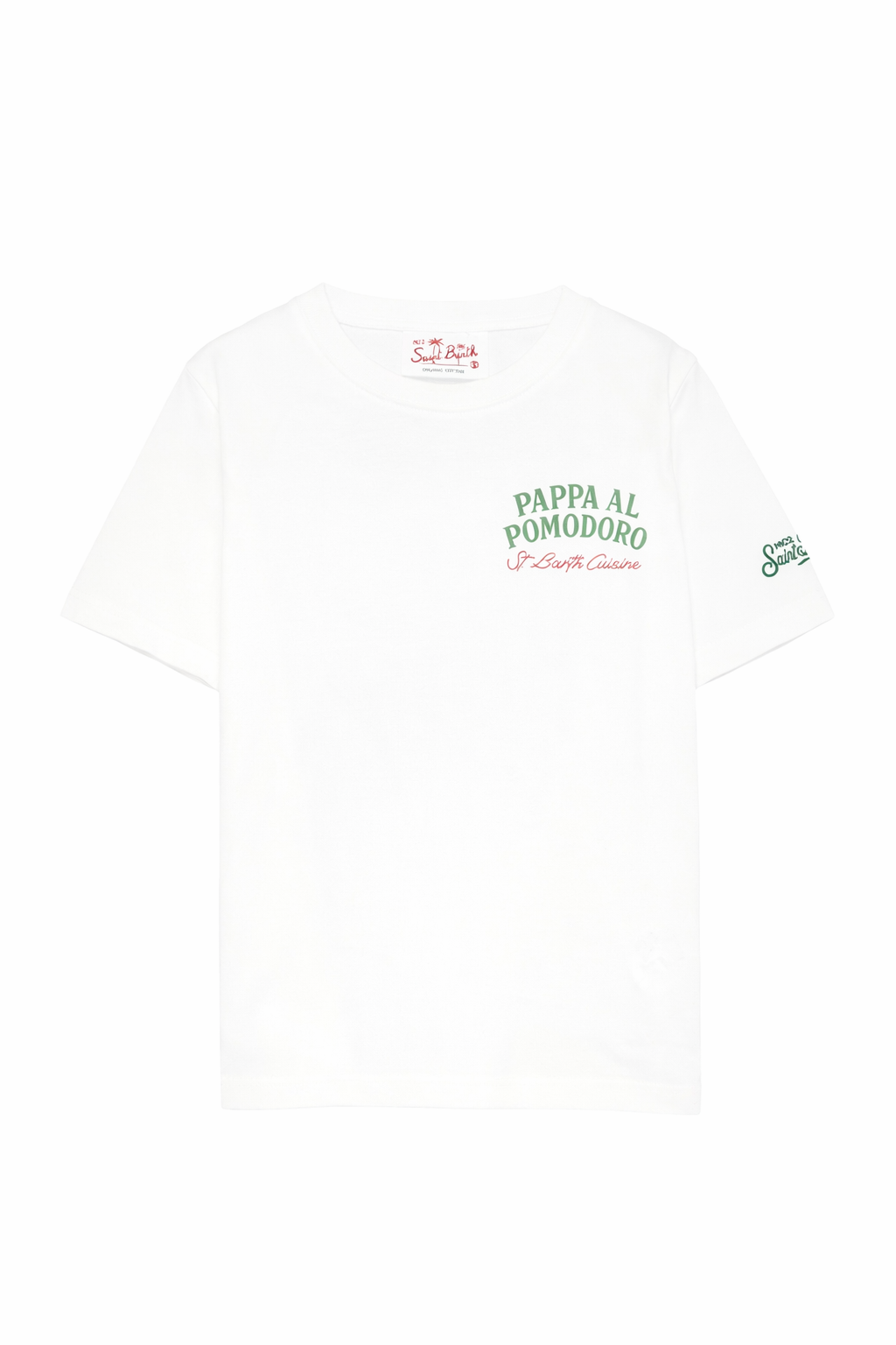 T-shirt per bambino MC2 Saint Barth Kids bianca a maniche corte PRL0001 02011L MC2 ST. BARTH KIDS 