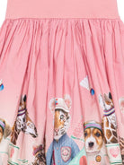 Vestito per bambina Molo Kids rosa con stampa grafica animali 2W26E105 5802 MOLO KIDS 