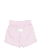 Shorts per bambina MSGM Kids rosa con vita arricciata S6MSJGSH164 MS070 MSGM KIDS 