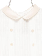 Tutina per neonato La Stupenderia beige con colletto alla Peter Pan 1CBPG05 V23C42 LA STUPENDERIA 