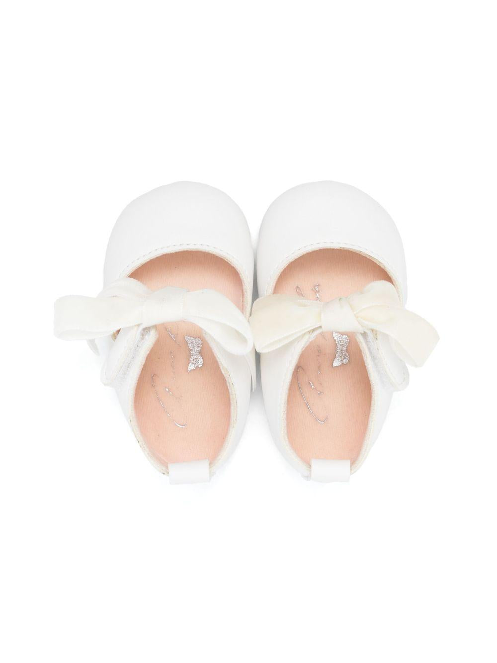 Ballerine primi passi per neonata Aruna Seth Fay bianco con fiocco FAY 020 ARUNA SETH KIDS 