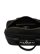 Borsa fasciatoio per neonati Balmain Kids nera con logo sul davanti BZ0508 Z0042 930BC BALMAIN KIDS 