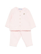 Set due pezzi per neonata Tartine & Chocolat rosa con ricamo a fiori CC35001 31 TArtine & Chocolat KIDS 