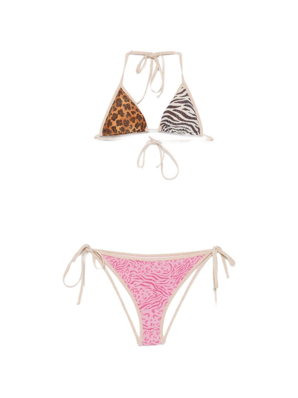 Bikini da donna MC2 Saint Barth multicolore con stampa animalier LEH00012 07492L MC2 ST. BARTH 