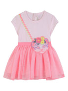 Abito per neonata Billieblush rosa con ricamo borsa a forma di leoncino U21791 44L BILLIEBLUSH KIDS 