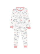 Set di due pigiami per bambino Petit Bateau bianco con stampa grafica all-over A0FQG 00 PETIT BATEAU KIDS 