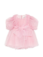 Abito per neonata Alapage rosa con maniche a sbuffo AL54 ROSA A'LAPAGE KIDS 