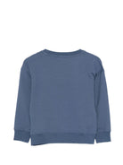 Felpa per bambino Paul & Shark Junior blu con stampa logo sul davanti WUF007LDA59 41110 PAUL & SHARK KIDS 
