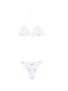 Bikini da donna MC2 Saint Barth bianco con motivo in pizzo sangallo SAGI001 08668L MC2 ST. BARTH 