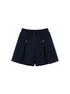 Shorts per bambina Monnalisa Kids blu con trama jersey 18HORT 8225 056S MONNALISA KIDS 