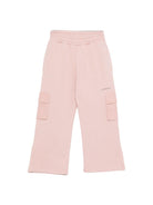 Pantaloni sportivi per bambina Off-White Kids rosa con tasche cargo OGCH00CF25FLE001 3B07 OFF WHITE KIDS 
