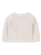 Cardigan con maniche raglan per neonata Michael Kors Kids beige con orlo dritto R30315 Z99 MICHAEL KORS KIDS 