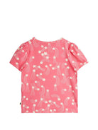 T-shirt per bambina Mini Rodini rosa con stampa all-over stelle 26220149 PINK MINI RODINI KIDS 