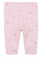 Set completo sportivo t-shirt e pantaloni Givenchy Kids rosa con dettaglio ruches H30870 465 GIVENCHY KIDS 