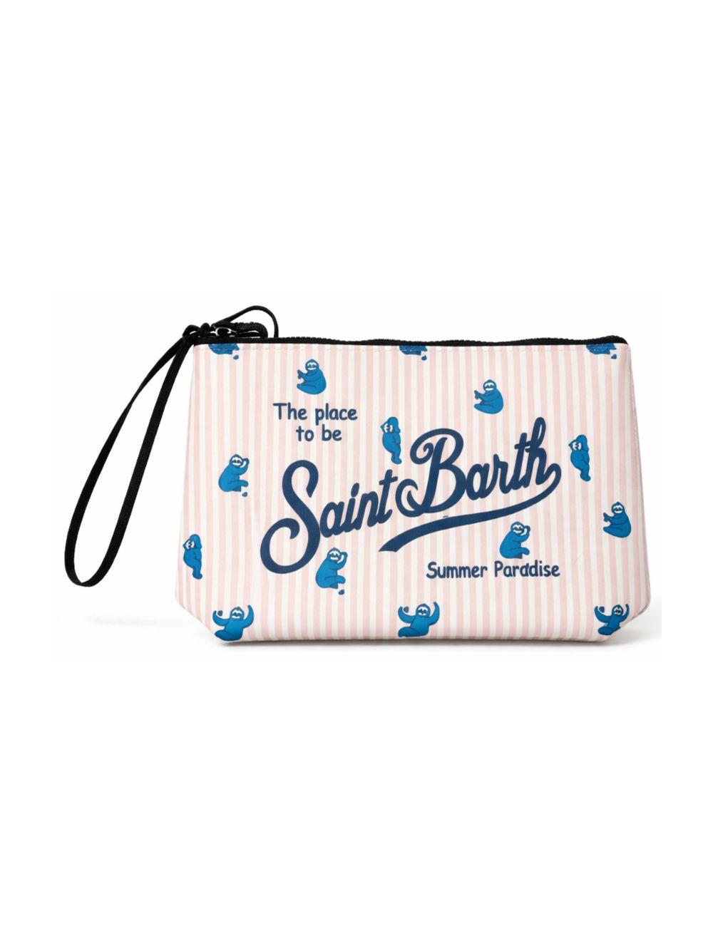 Pochette Aline MC2 Saint Barth multicolore con stampa grafica bradipi ALIN001 02111L MC2 ST. BARTH KIDS 